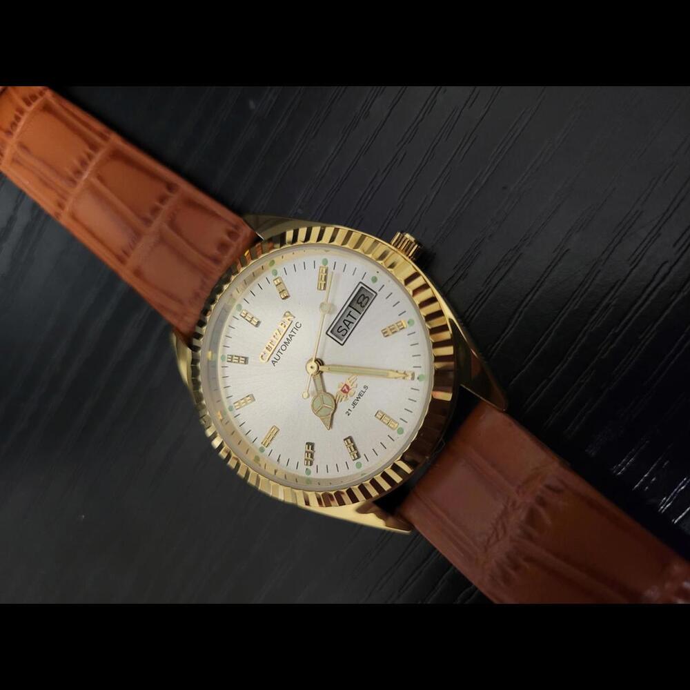RARE Pristine Vintage Citizen Eagle 7 Automatic Day Date Men's Watch